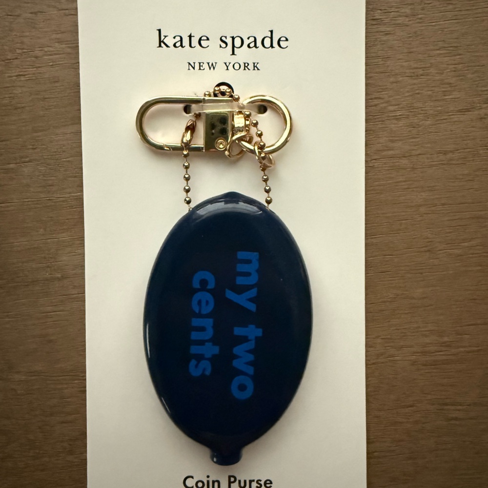 Kate Spade Target Blue Coin Purse bag charm